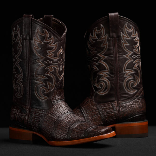 Brown Alligator- Rodeo Toe