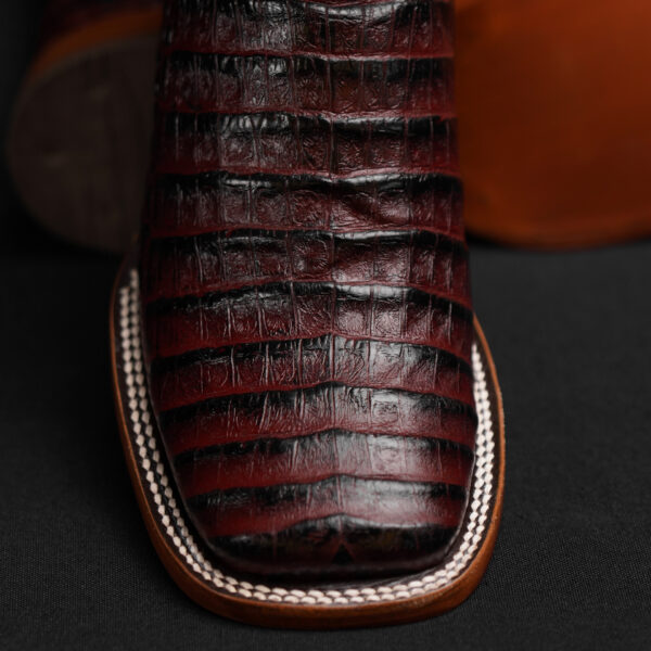 Brown Caiman Belly– Square Toe - Image 2