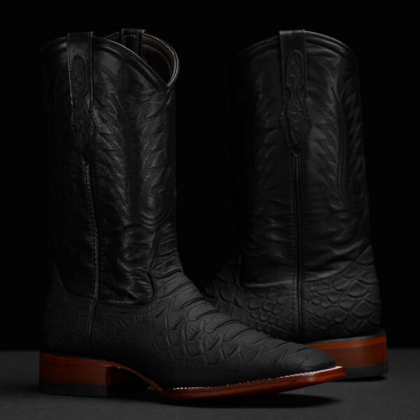 Matte Black Giant Python – Square Toe - Image 2