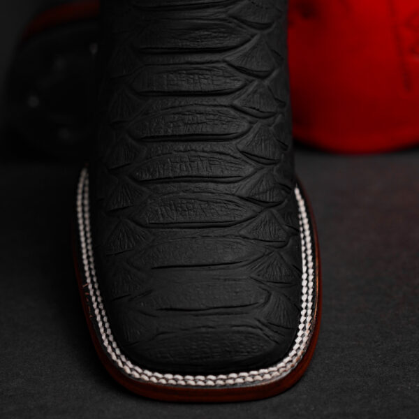 Matte Black Giant Python – Square Toe - Image 3
