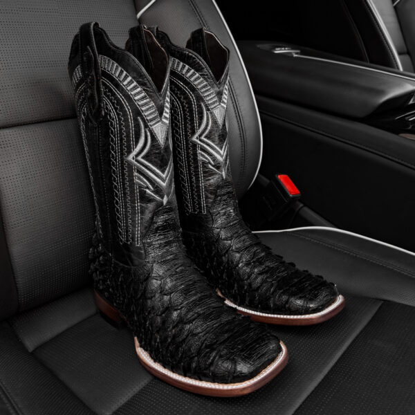 Giant Black Python – Square Toe