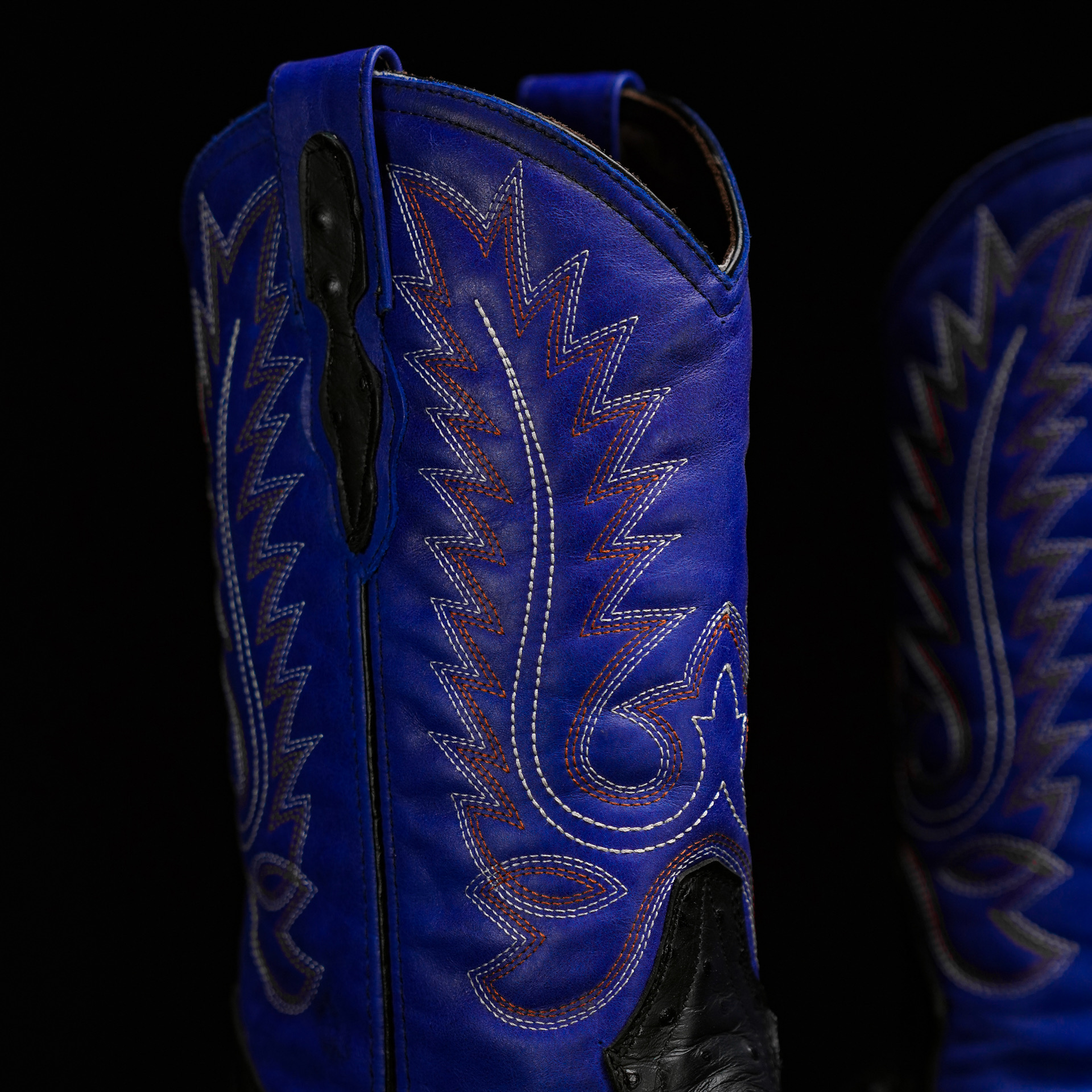 Black Ostrich – Square Toe - Image 4