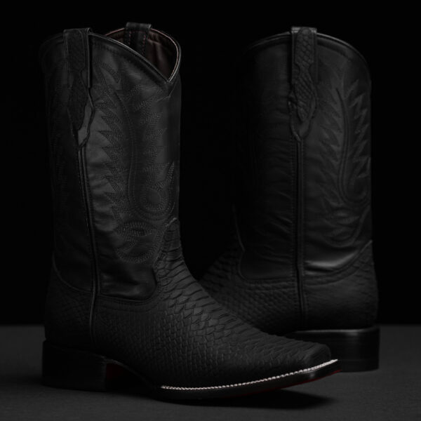 Matte Black Python – Cutter Toe - Image 6