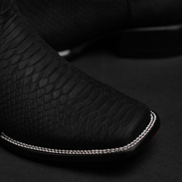 Matte Black Python – Cutter Toe - Image 3
