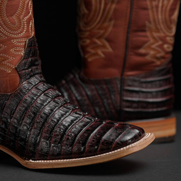 Brown Caiman Tail – Square Toe - Image 3