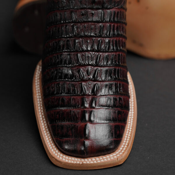 Brown Caiman Tail – Square Toe - Image 2