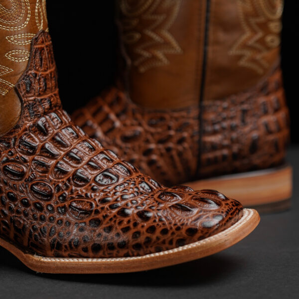 Cognac Caiman Neck – Square Toe - Image 3