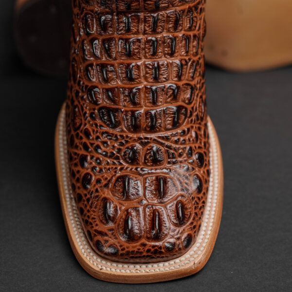 Cognac Caiman Neck – Square Toe - Image 2