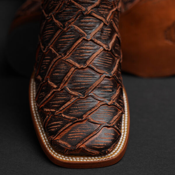 Cognac Pirarucu – Square Toe - Image 3