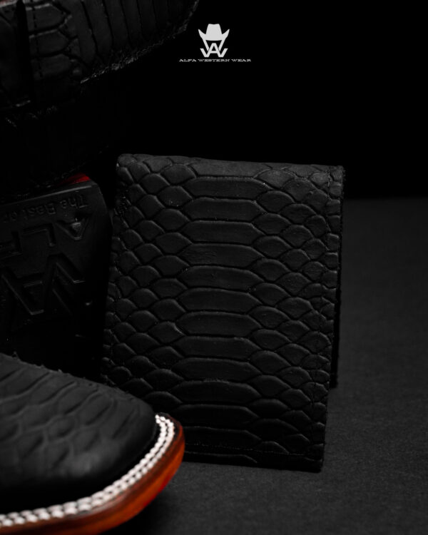 Matte Black Python Combo (Boot/Belt/Wallet) - Image 6