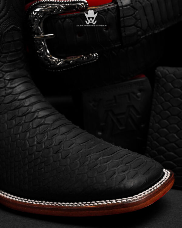 Matte Black Python Combo (Boot/Belt/Wallet) - Image 7