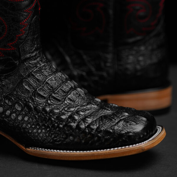 Black Caiman Neck – Square Toe - Image 3