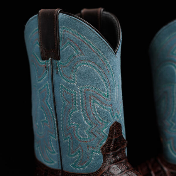 Brown Caiman Neck Steel Toe – Square Toe - Image 5