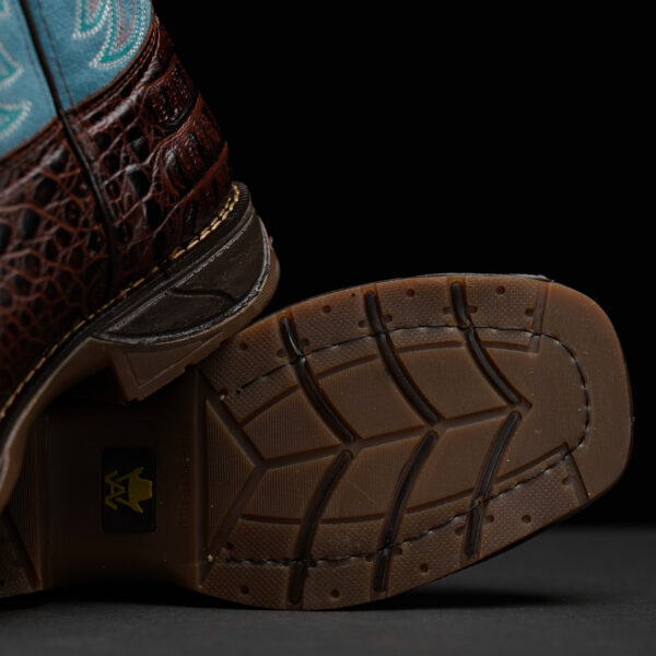 Brown Caiman Neck Steel Toe – Square Toe - Image 3