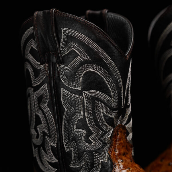 Honey Ostrich Steel Toe – Square Toe - Image 5