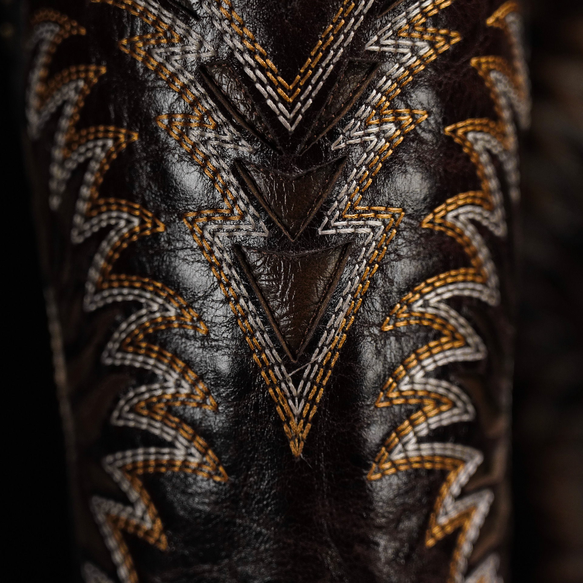 Brown Ostrich – Square Toe - Image 4