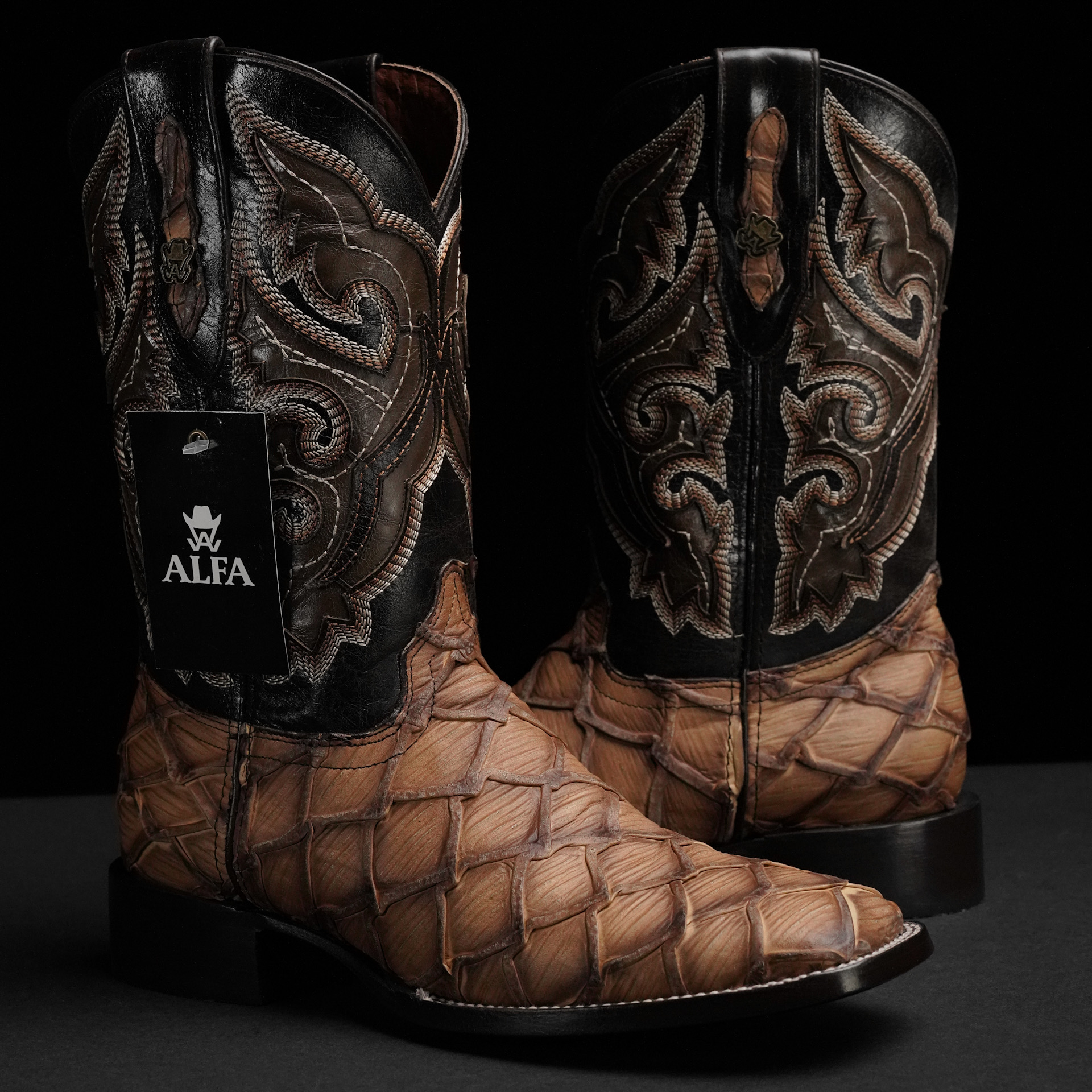Matte Orix Pirarucu – Square Toe - Alfa Western WearAlfa Western Wear