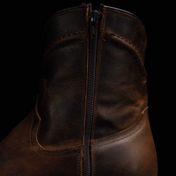 Brown Cowhide - Round Toe - Image 4
