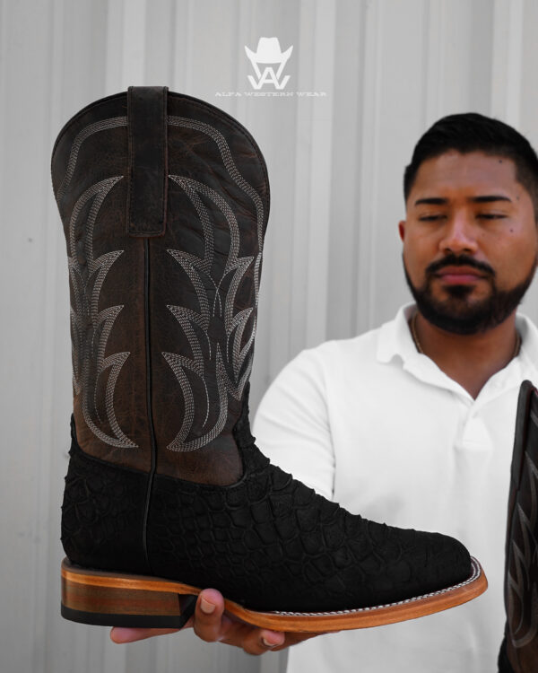 Giant Matte Black Python - Square Toe - Image 3