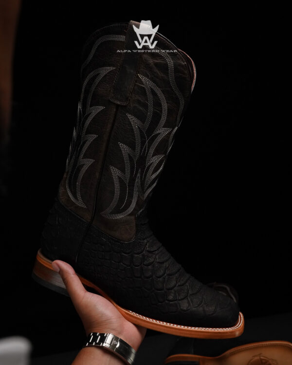 Giant Matte Black Python - Square Toe - Image 4