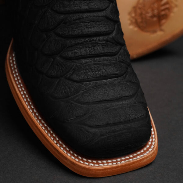 Giant Matte Black Python - Square Toe - Image 5