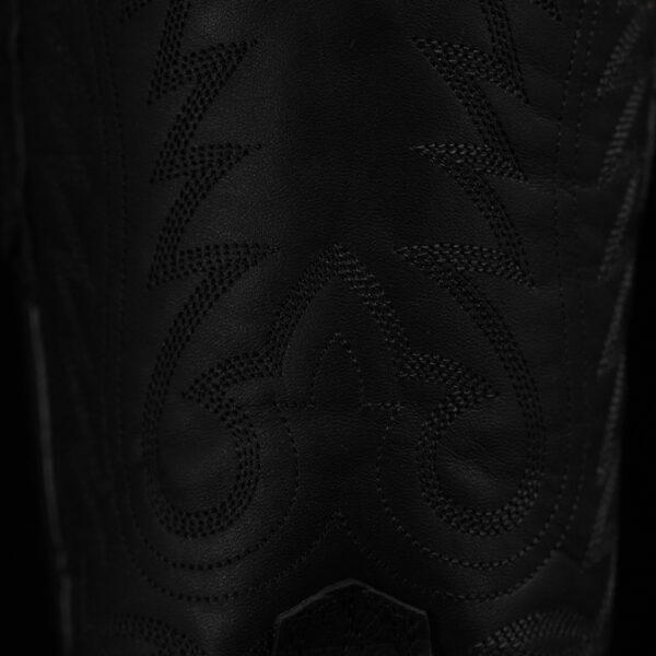 Matte Black Python - Square Toe - Image 4