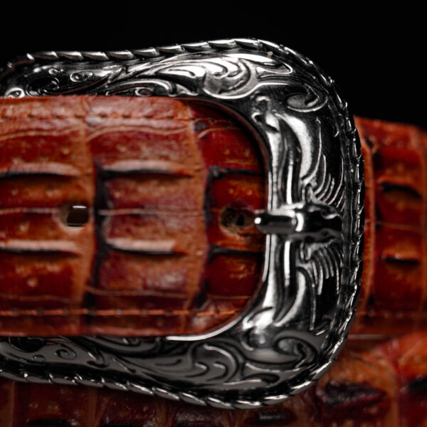 Cognac Caiman Belt - Image 2