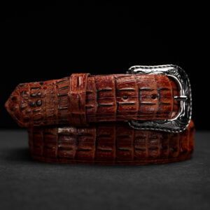 Cognac Caiman Belt