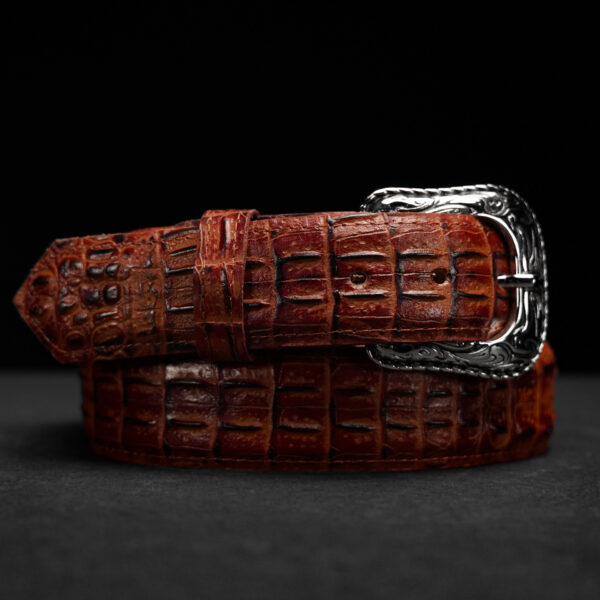 Cognac Caiman Belt