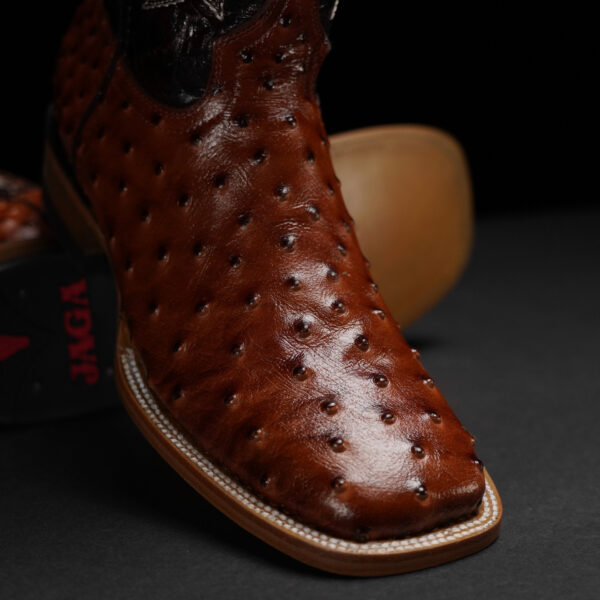 Cognac Ostrich – Sqaure Toe - Image 2