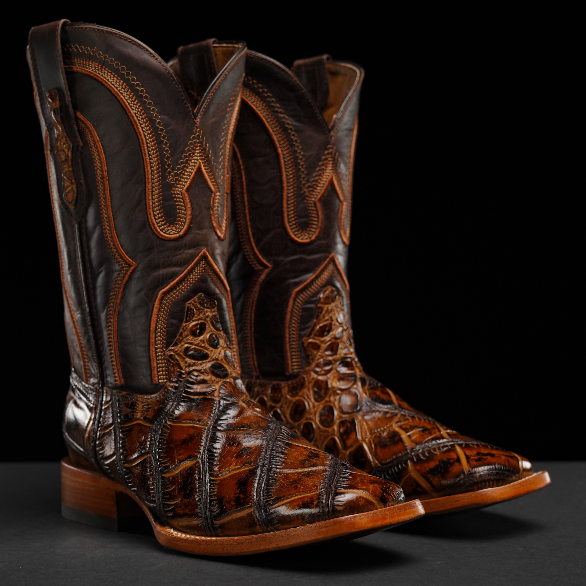 Honey Alligator - Square Toe - Alfa Western WearAlfa Western Wear