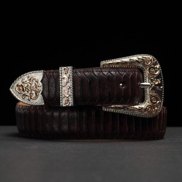Brown Python Belt - Alfa Western WearAlfa Western Wear