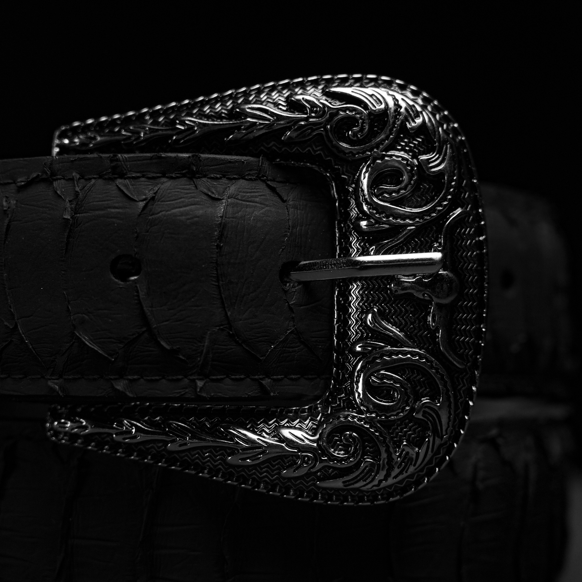Black Python Belt - Image 3