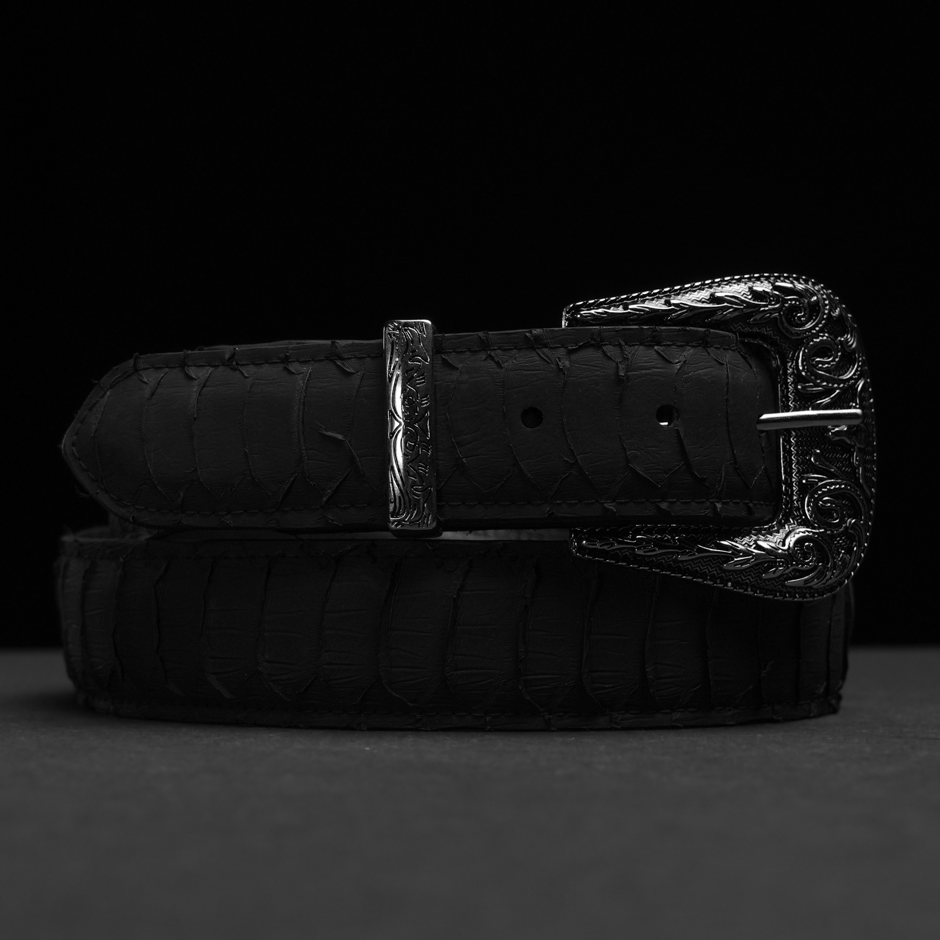 Black Python Belt