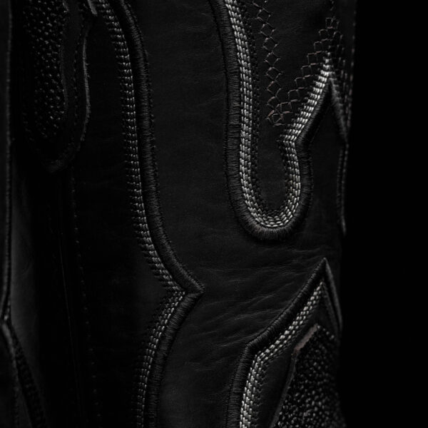 Black Ostrich – Square Toe - Image 4