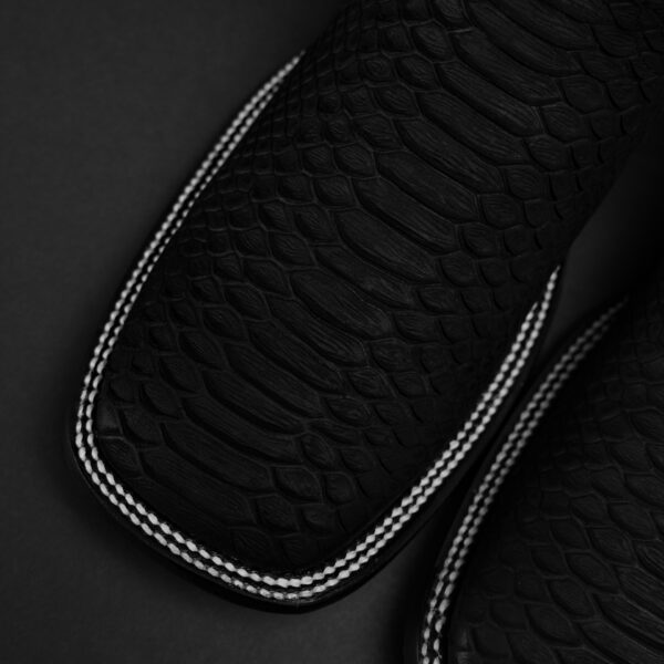 Matte Black Python - Square Toe - Image 3