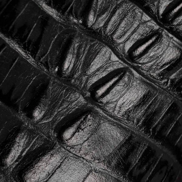 Black Caiman Tail - Square Toe - Image 3