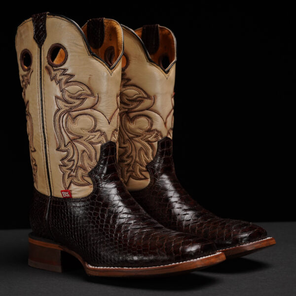 Brown Python – Square Toe
