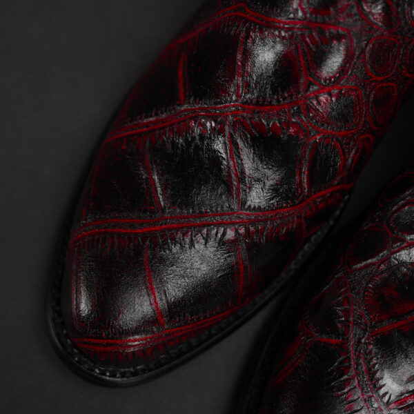 Black Cherry Alligator - Round Toe - Image 3