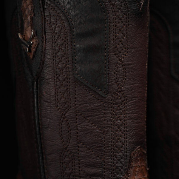 Genuine Brown Python – Square Toe - Image 3
