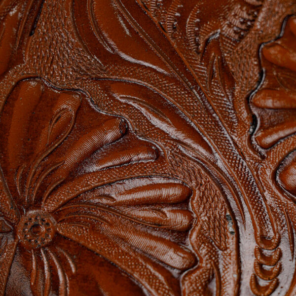 Brown Hand Tooled – Square Toe - Image 3