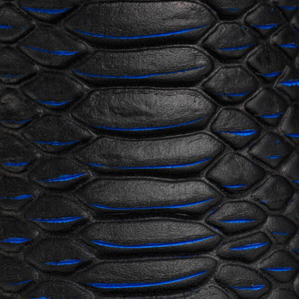 Black/Blue Python – Square Toe - Image 3