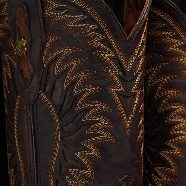 Brown Caiman Neck- Square Toe - Image 4