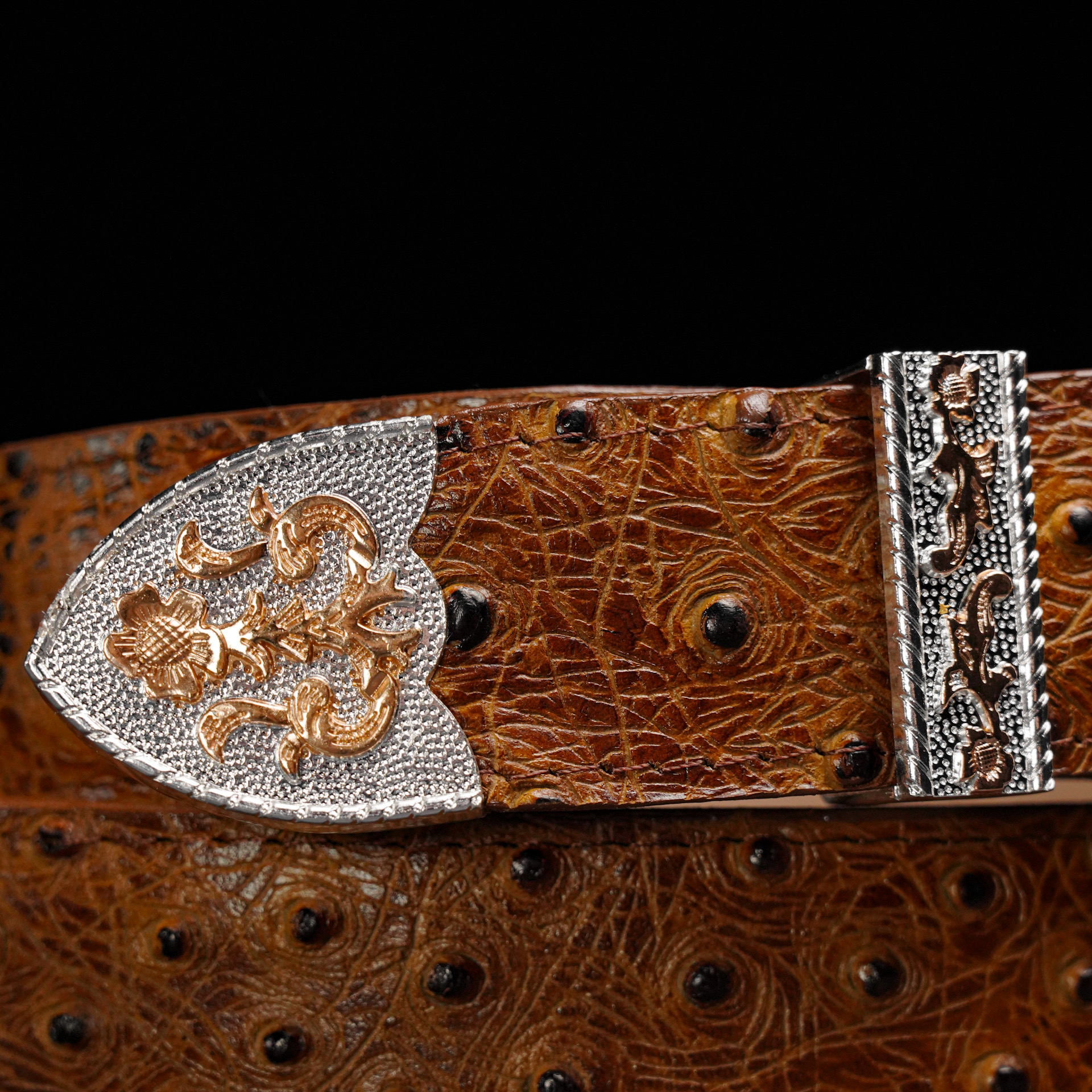 Honey Ostrich Belt - Image 2