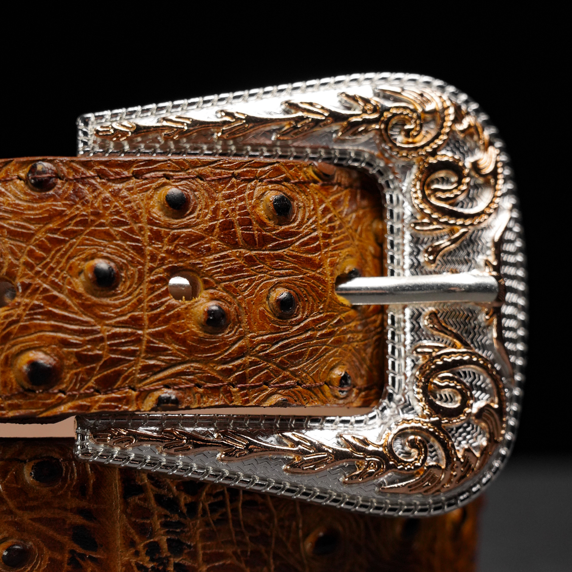 Honey Ostrich Belt - Image 3