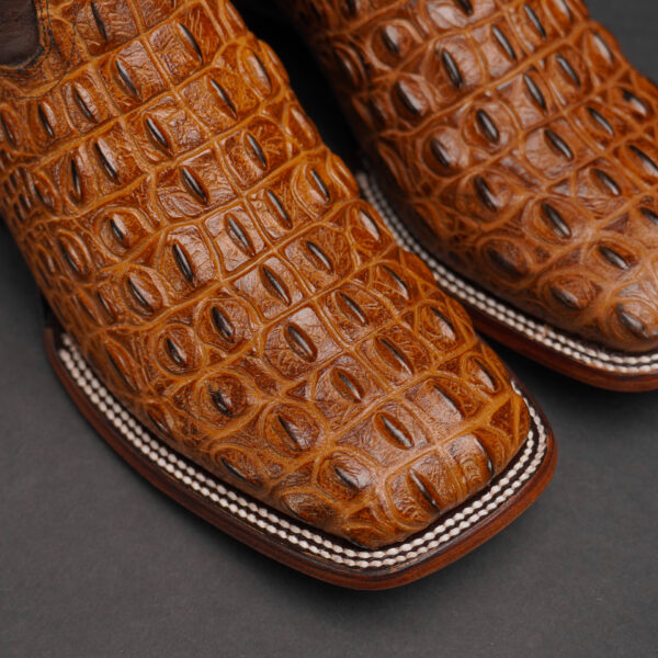 Honey Caiman Horn Back – Square Toe - Image 5
