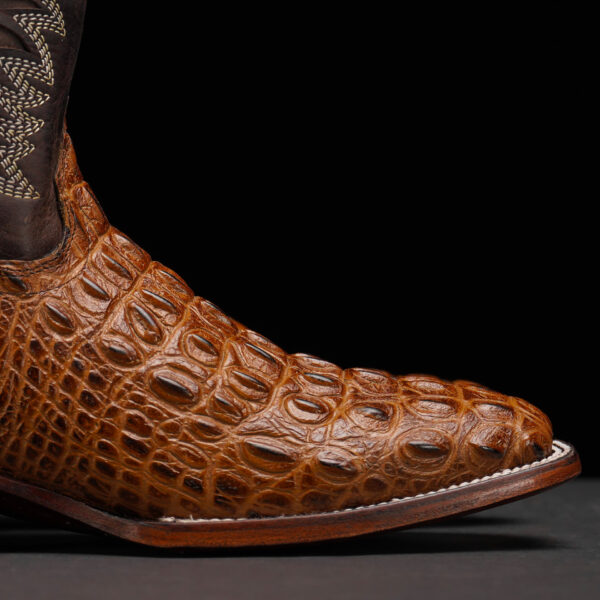 Honey Caiman Horn Back – Square Toe - Image 4