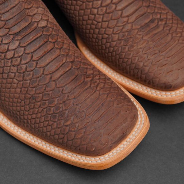 Matte Brown Python - Square Toe - Image 2