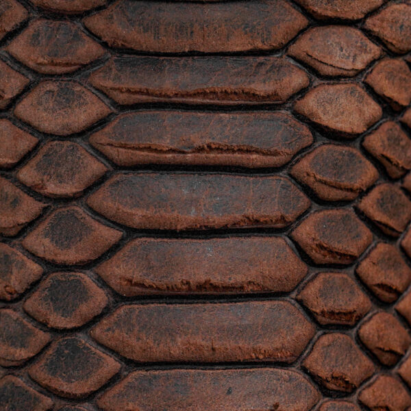 Matte Brown Python - Square Toe - Image 3