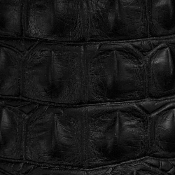 Black Caiman Horn Back - Square Toe - Image 3